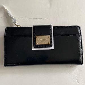 MICHAEL KORS BLACK LEATHER WALLET